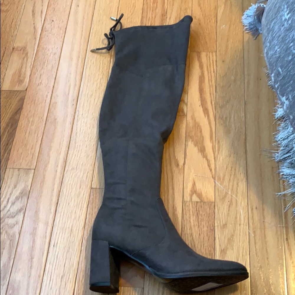 Marc Fisher Dark Gray Over the Knee Boots